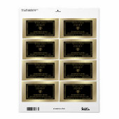 Étiquette pot de miel d'abeille rustique vintage (Feuille entière)