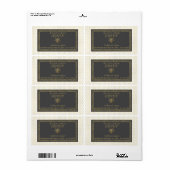 Étiquette pot de miel d'abeille rustique vintage (Feuille entière)