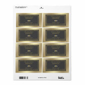 Étiquette pot de miel d'abeille rustique vintage (Feuille entière)