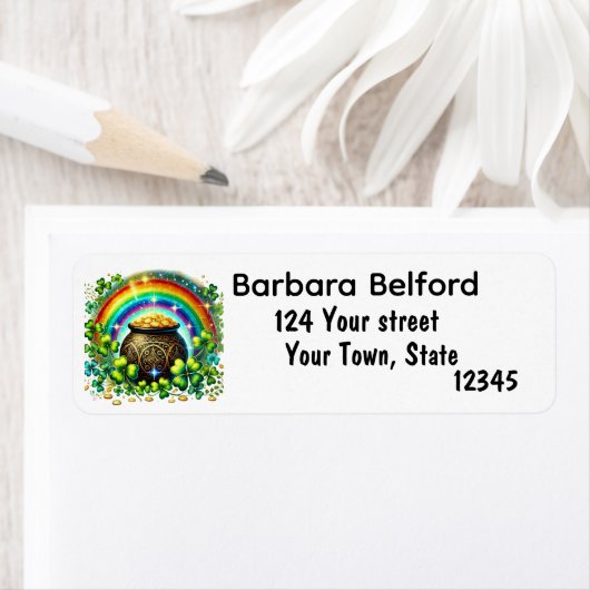 Étiquette Pot Of Gold  (En situation)