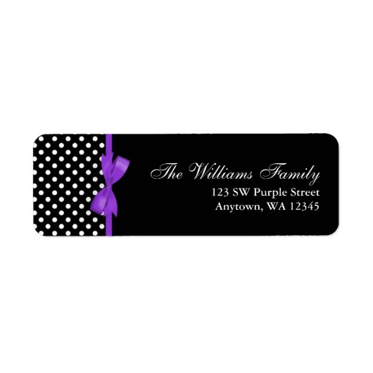 Étiquette Pot pourpre et noir (Devant)