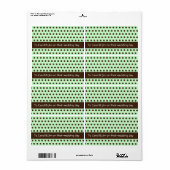 Étiquette Pots au chocolat ! (Feuille entière)