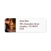 Étiquette Potter au travail (Devant)