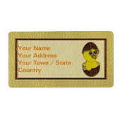 Étiquette Poulet de Pâques (Devant)