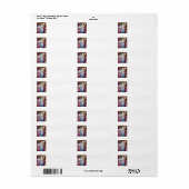 Étiquette Pour Avoir Et Contenir L'Étiquette Adresse de reto (Feuille entière)