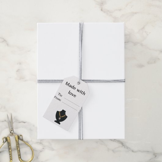 Étiquette pour bijoux. Étiquette bijouterie (Avec de la ficelle)