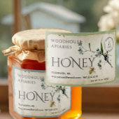 Étiquette Pour Bocaux Abandonnez-moi le cachet postal du miel d'abeilles