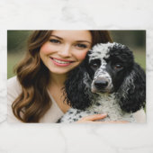 Étiquette Pour Bocaux Add Poddle Photo Personalize Customize (Étiquettes simples)