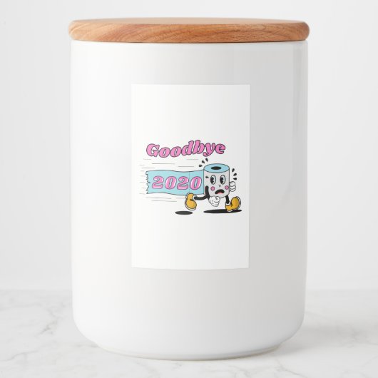 Étiquette Pour Bocaux Adieu 2020 - C’est enfin terminé (Devant)