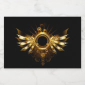 Étiquette Pour Bocaux Ailes de Steampunk (Étiquettes simples)