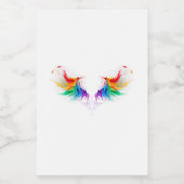 Étiquette Pour Bocaux Ailes fluffy arc-en-ciel (Étiquettes simples)
