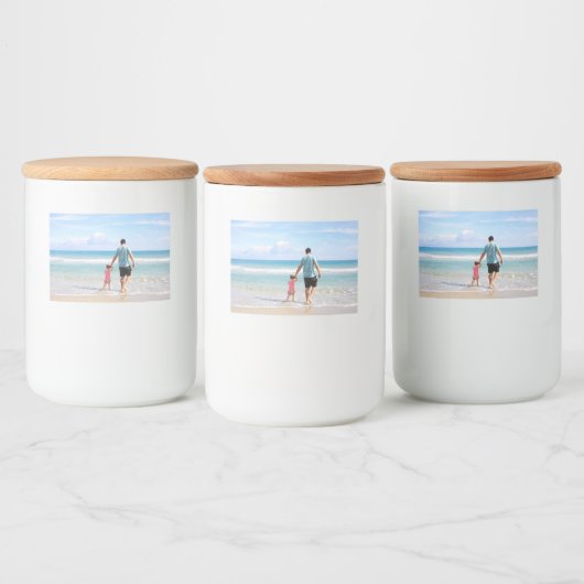 Étiquette Pour Bocaux Ajouter votre propre photo et/ou texte (Bouteilles)