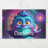 Étiquette Pour Bocaux Alien et ami de l'espace (Étiquettes simples)