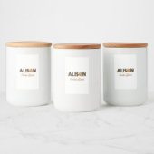 Étiquette Pour Bocaux Alison cookie queen (Bouteilles)