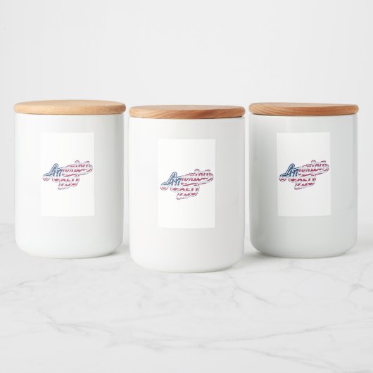 Étiquette Pour Bocaux Amérique 250 Drapeau Script Semiquincentennial Des (Bouteilles)