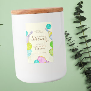 Étiquette Pour Bocaux Amoureux de sport Aquarelle  Thème de mariage Pick