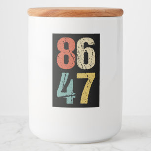 Étiquette Pour Bocaux Anti-Trump - 86 47 I