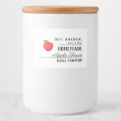 Étiquette Pour Bocaux Applesauce Maison Typographie Moderne Conserve (Devant)