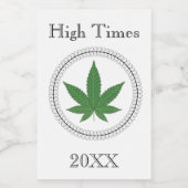 Étiquette Pour Bocaux Arbre à feuilles de mauvaises herbes - Trier l'éch (Étiquettes simples)