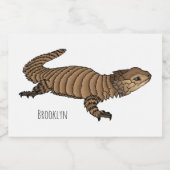 Étiquette Pour Bocaux Armadillo girdled lizard (Étiquettes simples)