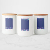 Étiquette Pour Bocaux Arrière - plan à motif floral mignon (Bouteilles)