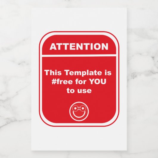 Étiquette Pour Bocaux Attention Ce Modèle est #libre d'utiliser Cutomize (Étiquettes simples)