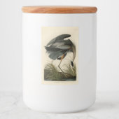Étiquette Pour Bocaux Audubon Great Blue Heron Marsh Bird (Devant)