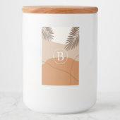 Étiquette Pour Bocaux B - Lettre monographie initiale B Conception abstr (Devant)