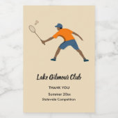 Étiquette Pour Bocaux Badminton (Étiquettes simples)