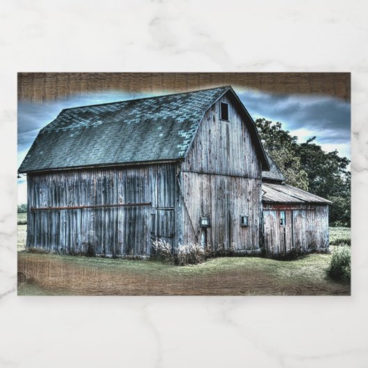 Étiquette Pour Bocaux Barne rustique (Étiquettes simples)