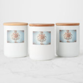 Étiquette Pour Bocaux Baroque Rose  (Bouteilles)