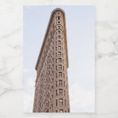 Étiquette Pour Bocaux bâtiment Flatiron (Étiquettes simples)