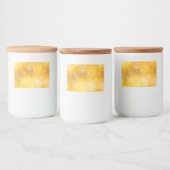 Étiquette Pour Bocaux Beauté jaune (Bouteilles)