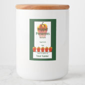 Étiquette Pour Bocaux Bell Pepper conserve Orange 2x3 (Devant)