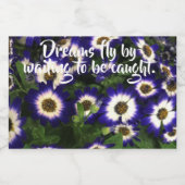 Étiquette Pour Bocaux Belle citation de fleurs (Étiquettes simples)