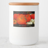 Étiquette Pour Bocaux Beurre de citrouille / Conserver / Conserver / Con (Devant)