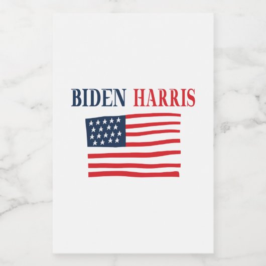 Étiquette Pour Bocaux Biden Harris 2020 (Étiquettes simples)