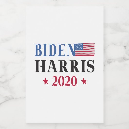 Étiquette Pour Bocaux Biden Harris 2020 (Étiquettes simples)