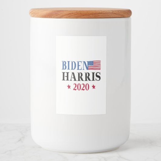 Étiquette Pour Bocaux Biden Harris 2020 (Devant)