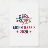 Étiquette Pour Bocaux Biden Harris 2020 (Étiquettes simples)