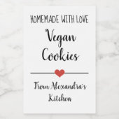 Étiquette Pour Bocaux Biscuits maison blancs simples (Étiquettes simples)