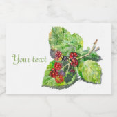 Étiquette Pour Bocaux BlackBerry (Étiquettes simples)