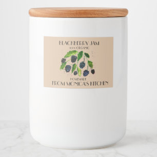 Étiquette Pour Bocaux Blackberry Jam Blackberry Watercolor