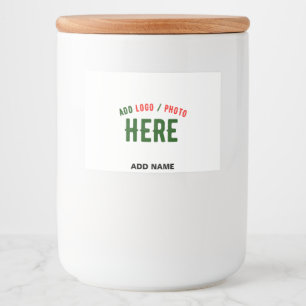 ÉTIQUETTE POUR BOCAUX BLANC PERSONNALISABLE MODERNE DE MARQUE VÉRIFIÉ ST
