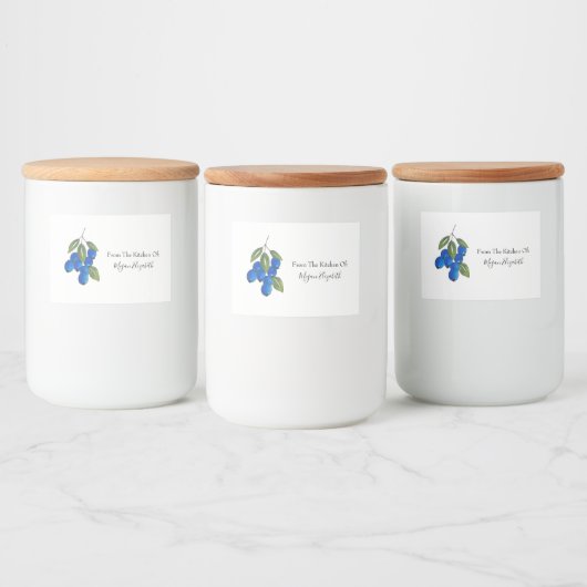 Étiquette Pour Bocaux Bleuets à main (Bouteilles)