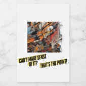 Étiquette Pour Bocaux Boîtes cadeaux/Art Abstrait (Étiquettes simples)