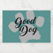 Étiquette Pour Bocaux Bon chien traitement Jar (Étiquettes simples)