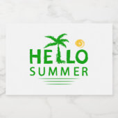 Étiquette Pour Bocaux Bonjour été (Étiquettes simples)