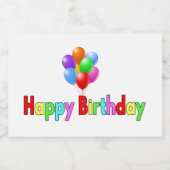 Étiquette Pour Bocaux Bonne fête d'anniversaire (Étiquettes simples)