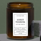 Étiquette Pour Bocaux Bougie d'apothecaire Rectangle commercial Étiquett